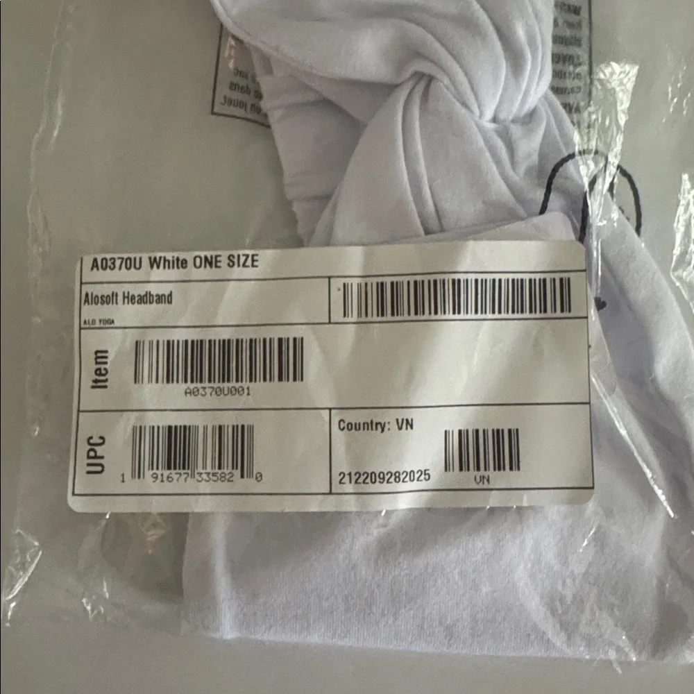 Alo Yoga Alosoft Headband *White*